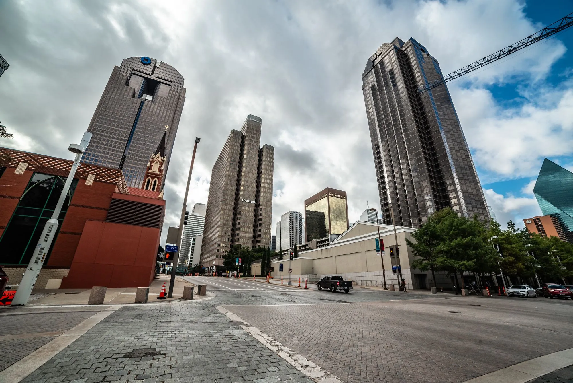 Downtown Dallas Texas skyline, served by Dallas Air Co commercial HVAC maintenance
